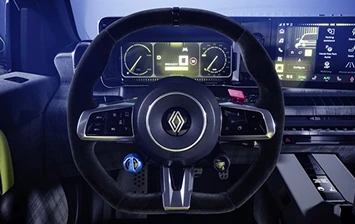 Sports steering wheel for greater driving performance